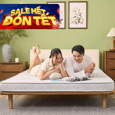 Nệm bông ép cao cấp Wonjun Pure Premium nâng đỡ vững chắc dày 12cm gấp 2 - Thumbnail
