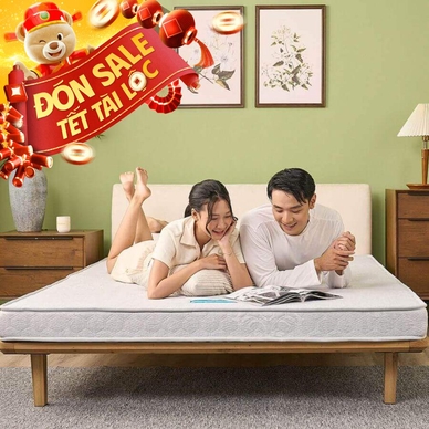 Nệm bông ép cao cấp Wonjun Pure Premium nâng đỡ vững chắc dày 12cm gấp 2 - Thumbnail