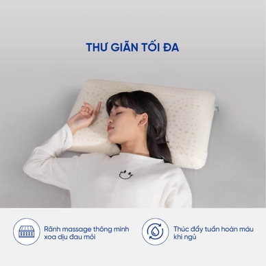 Gối cao su Gummi Evora 100% thiên nhiên massage thoáng khí - Thumbnail