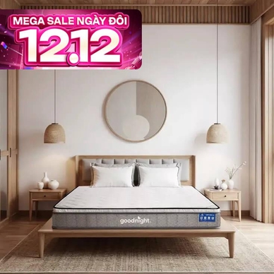 Nệm lò xo Goodnight SleepWave Hybrid (Sleep Wave 4.0) giảm tiếng ồn dày 20cm - Thumbnail