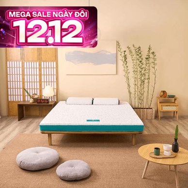 Nệm foam Nhật Bản Aeroflow Standard nâng đỡ cơ thể dày 12cm - Thumbnail