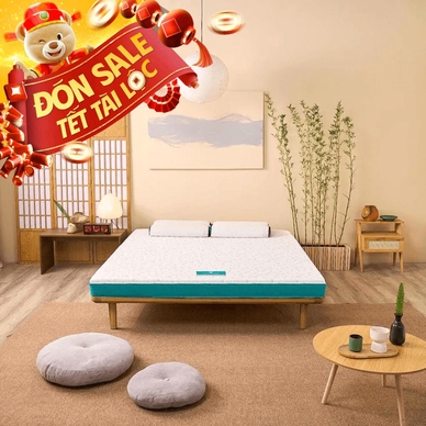 Nệm foam Nhật Bản Aeroflow Standard nâng đỡ cơ thể dày 12cm - Thumbnail