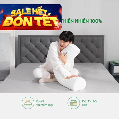Gối ôm Cao su Gummi Body 100% thiên nhiên thoáng mát - Thumbnail