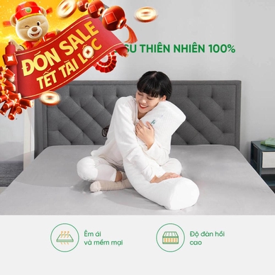 Gối ôm Cao su Gummi Body 100% thiên nhiên thoáng mát - Thumbnail
