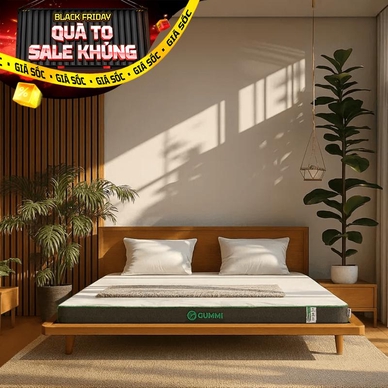 Nệm cao su thiên nhiên Gummi Premium detox giấc ngủ dày 10cm - Thumbnail