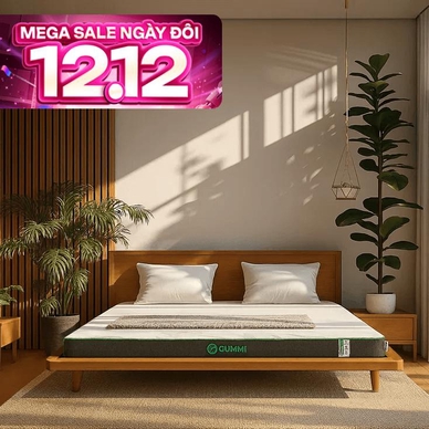 Nệm cao su thiên nhiên Gummi Premium detox giấc ngủ dày 10cm - Thumbnail
