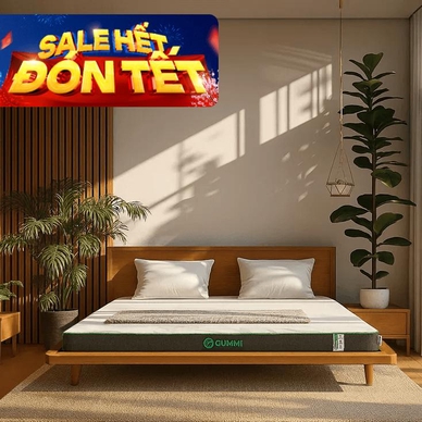 Nệm cao su thiên nhiên Gummi Premium detox giấc ngủ dày 10cm - Thumbnail