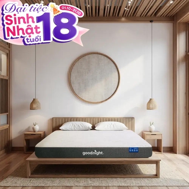 Nệm foam Goodnight Massage 2.0 (Hachi) giảm áp lực dày 15cm - Thumbnail