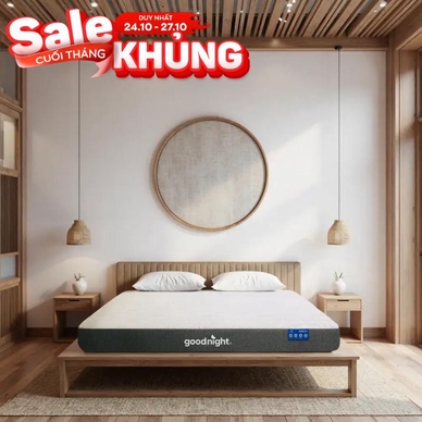 Nệm foam Goodnight Massage 2.0 (Hachi) giảm áp lực dày 15cm - Thumbnail