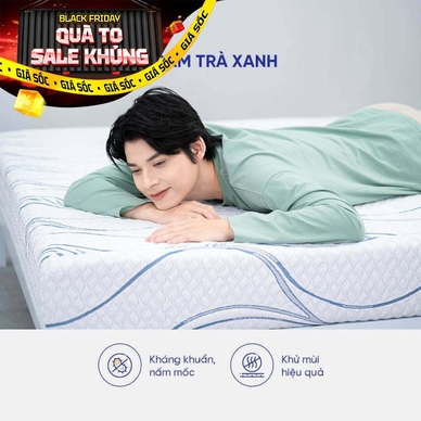 Nệm foam Goodnight Luna 3 vùng massage kháng khuẩn dày 20cm - Thumbnail