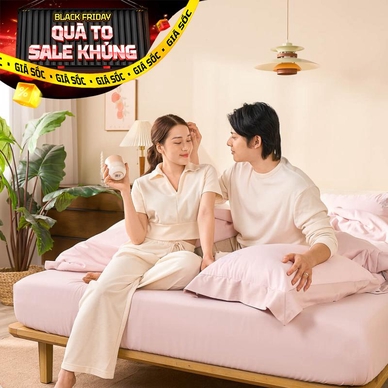 Bộ chăn ga Amando Love ấm áp, sang trọng - Thumbnail