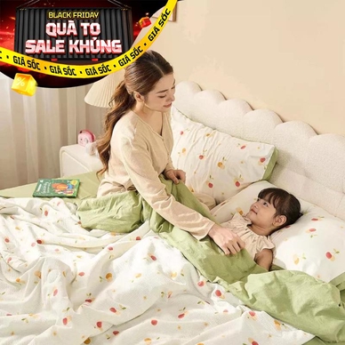 Bộ ga chun vỏ chăn Goodnight Bamboo mềm mại, điều hòa thân nhiệt - Thumbnail