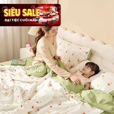 Bộ ga chun vỏ chăn Goodnight Bamboo mềm mại, điều hòa thân nhiệt - Thumbnail