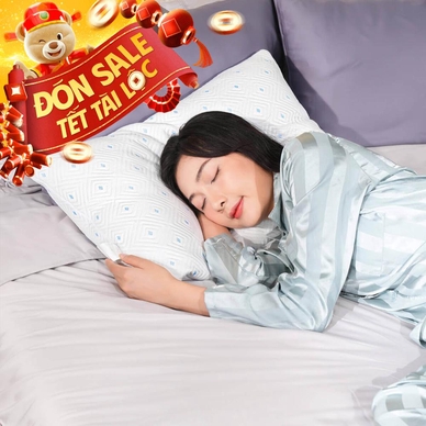 Gối lông vũ nhân tạo Amando Coolflex cao cấp tùy chỉnh độ cao - Thumbnail