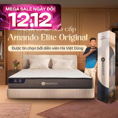 Nệm lò xo Amando Elite Original túi độc lập tiêu chuẩn khách sạn 5 sao dày 23cm - Thumbnail