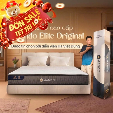 Nệm lò xo Amando Elite Original túi độc lập tiêu chuẩn khách sạn 5 sao dày 23cm - Thumbnail