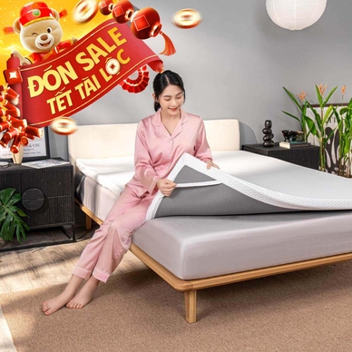 Topper memory foam nâng đỡ êm ái Comfy Noah - Thumbnail