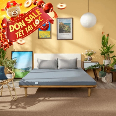 Nệm foam Goodnight Osaka massage lượn sóng dày 9cm - Thumbnail