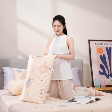 Bộ ga chun tencel Amando Celia 4 chi tiết TP010 - Thumbnail