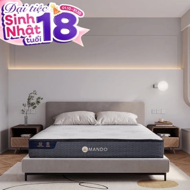 Nệm lò xo Amando Elite Original túi độc lập tiêu chuẩn khách sạn 5 sao dày 23cm - Thumbnail