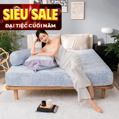 Bộ ga chun Lụa tencel cao cấp Amando Bliss 4 chi tiết mã TC006 - Thumbnail