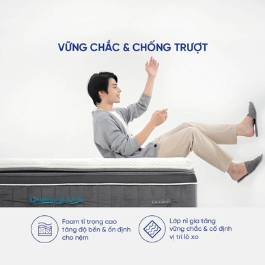 Nệm lò xo Dunlopillo Cambridge Luxe dày 34cm - Ảnh 10