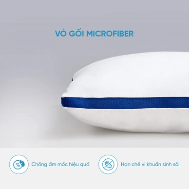 Gối lông vũ nhân tạo Doona Microfiber kháng khuẩn - Ảnh 4
