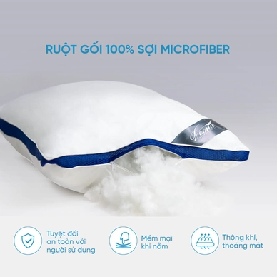 Gối lông vũ nhân tạo Doona Microfiber kháng khuẩn - Ảnh 5