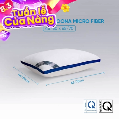 Gối lông vũ nhân tạo Doona Microfiber kháng khuẩn - Ảnh 2