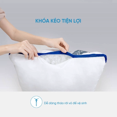 Gối lông vũ nhân tạo Doona Microfiber kháng khuẩn - Ảnh 7