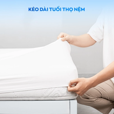 Bảo vệ nệm Doona Bamboo chống bụi bẩn, thoáng khí - Ảnh 9