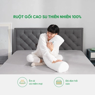 Gối ôm Cao su Gummi Body 100% thiên nhiên thoáng mát - Ảnh 6