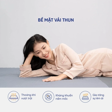 Nệm foam Goodnight Osaka massage lượn sóng dày 9cm - Ảnh 4