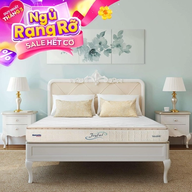 (Xả kho) Nệm lò xo Dunlopillo Joyful dày 28cm - Ảnh 2