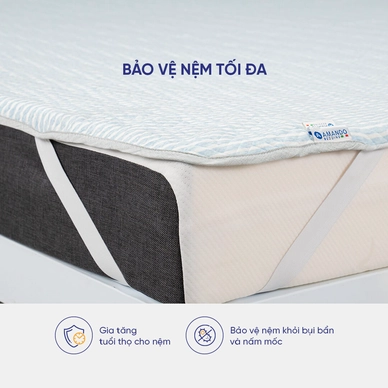 Bảo vệ nệm Doona 3D Safe Sleep thoát ẩm tốt, kháng khuẩn cao - Ảnh 8