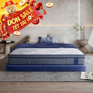 Nệm lò xo King Koil Serene Plus lông cừu gấp 3 nâng đỡ dày 27cm (Phiên bản giới hạn) - Ảnh 2
