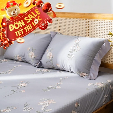 Bộ ga chun Lụa tencel cao cấp Amando Bliss 4 chi tiết mã TC005 - Ảnh 2