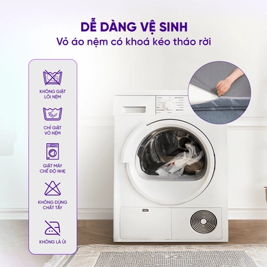 Nệm foam Goodnight Core (Akita) gấp 3 dày 8cm - Ảnh 8