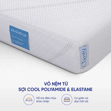 Nệm foam Comfy Cloud 1.0 thoáng khí vượt trội dày 12cm - Ảnh 5
