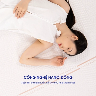 Nệm foam làm mát, kháng khuẩn nâng đỡ 5 vùng Comfy Lux 1.0 - Ảnh 6