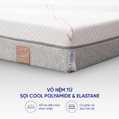 Nệm foam làm mát, kháng khuẩn nâng đỡ 5 vùng Comfy Lux 1.0 - Ảnh 7