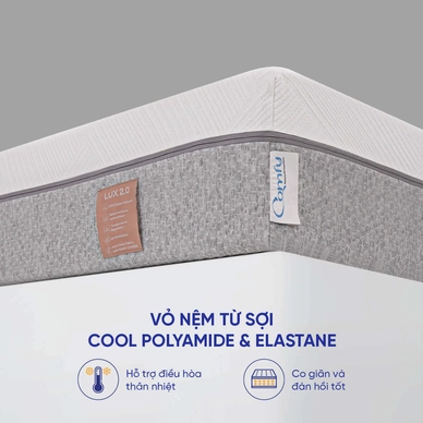 Nệm foam Comfy Lux 2.0 cao cấp kháng khuẩn kép dày 22cm - Ảnh 8