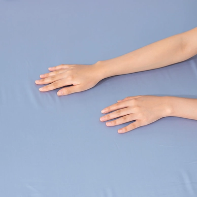 Bộ chăn ga Lụa tencel cao cấp Amando Lagom 5 chi tiết Màu Xanh dương - Ảnh 11