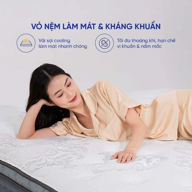 Nệm lò xo túi độc lập Amando Elite Plus giảm tiếng ồn dày 25cm - Ảnh 14