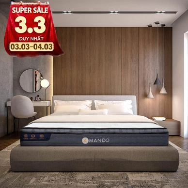 Nệm lò xo túi độc lập Amando Elite Plus giảm tiếng ồn dày 25cm - Ảnh 2