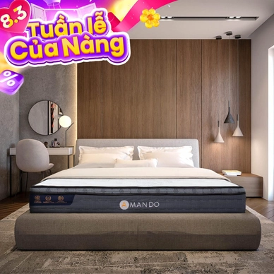 Nệm lò xo túi độc lập Amando Elite Plus giảm tiếng ồn dày 25cm - Ảnh 2