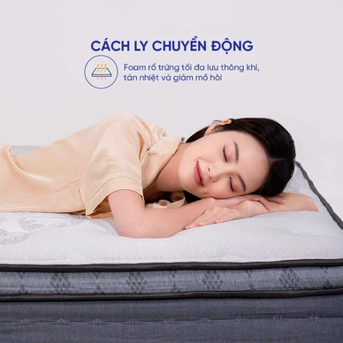 Nệm lò xo túi độc lập Amando Elite Plus giảm tiếng ồn dày 25cm - Ảnh 15