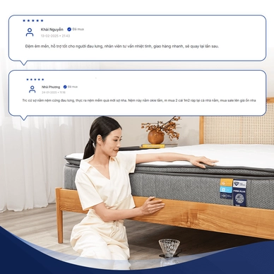 Nệm lò xo Spring Air Back Supporter Firm Plus nâng đỡ làm mát dày 26cm - Ảnh 11