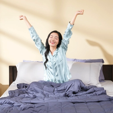 Chăn trọng lực Amando Wellness cải thiện chất lượng giấc ngủ - Ảnh 9