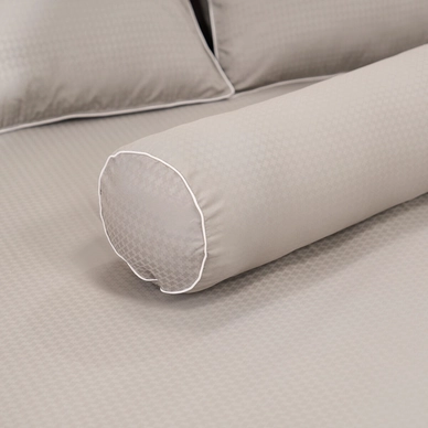 Bộ ga chun polyester gấm Amando Ellie đơn sắc 4 chi tiết Màu Xám - Ảnh 7